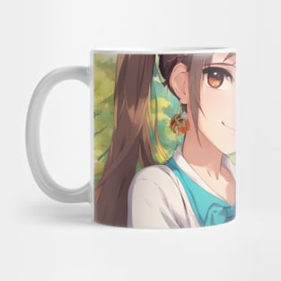 Anime Girl with a cute Dog #023 Mug